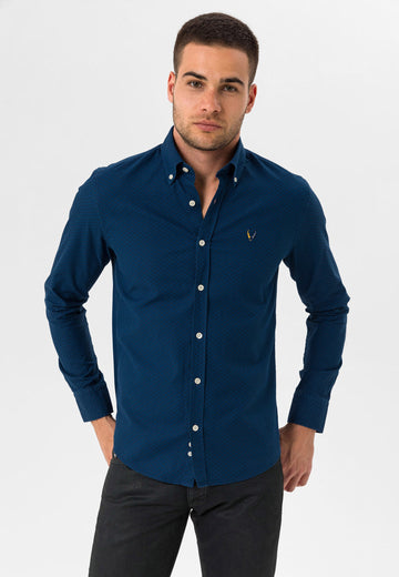 Slim Fit NAVY STRIPPED