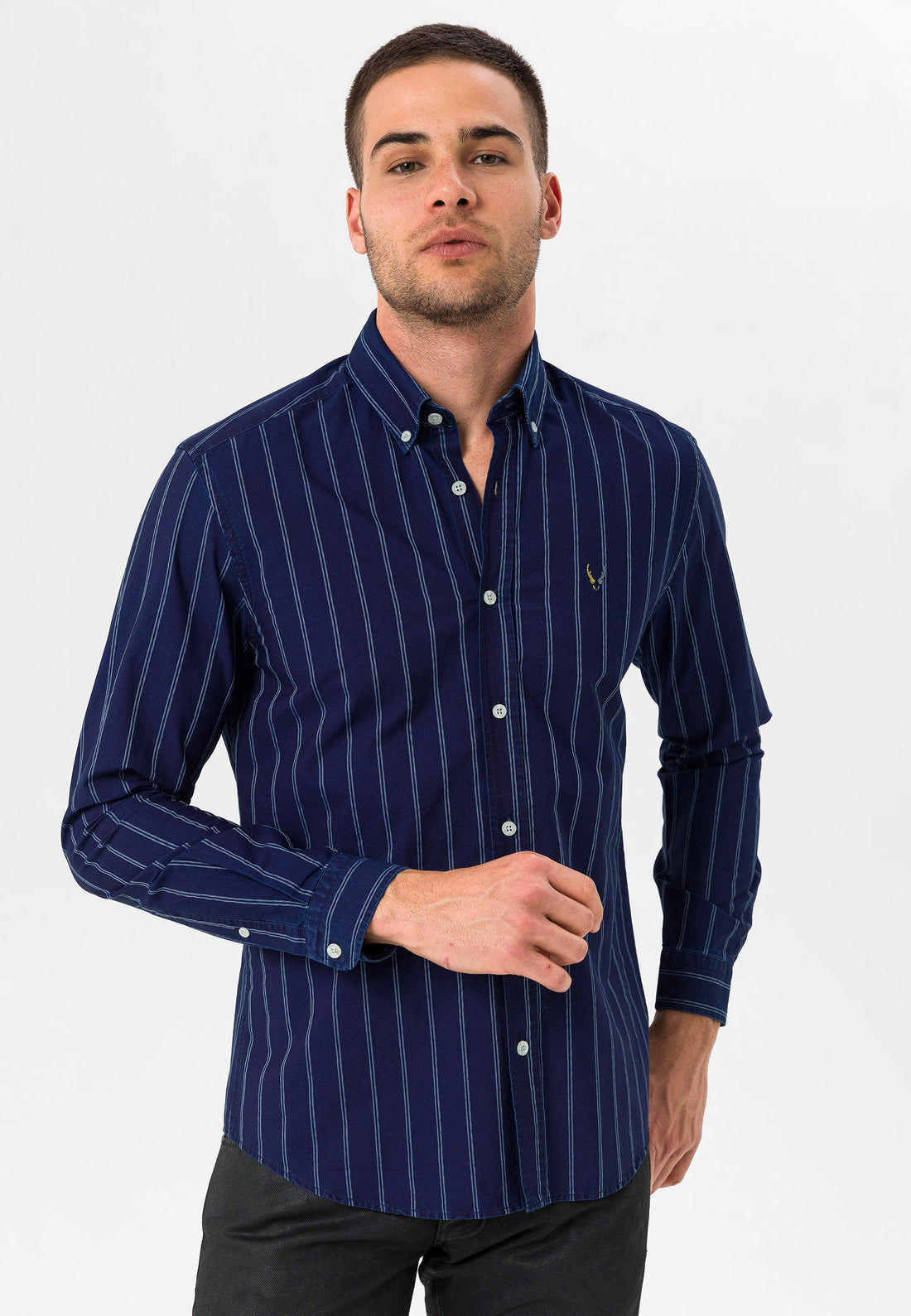 Slim Fit NAVY / BLUE STRIPPED