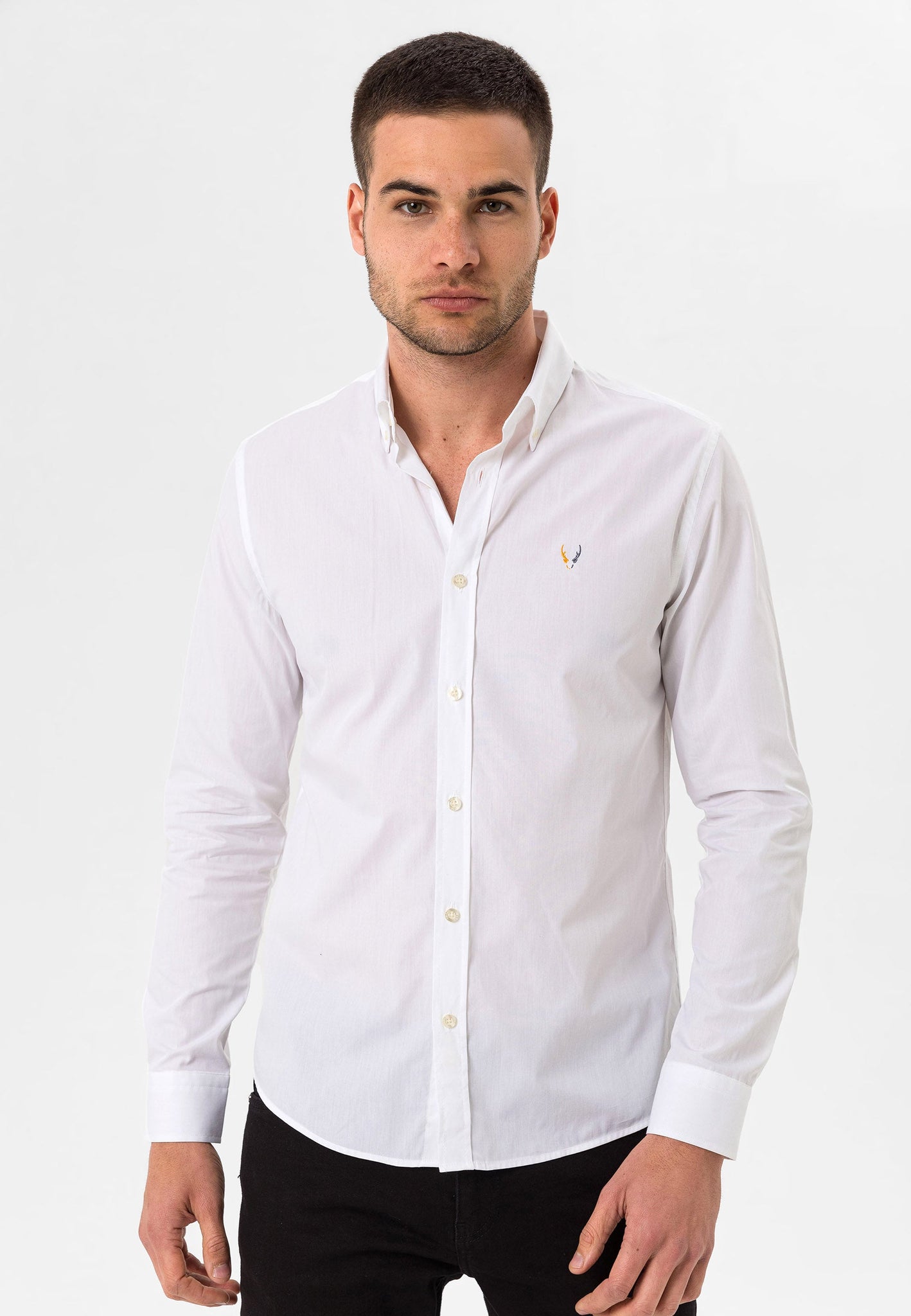 Slim Fit WHITE STRIPPED