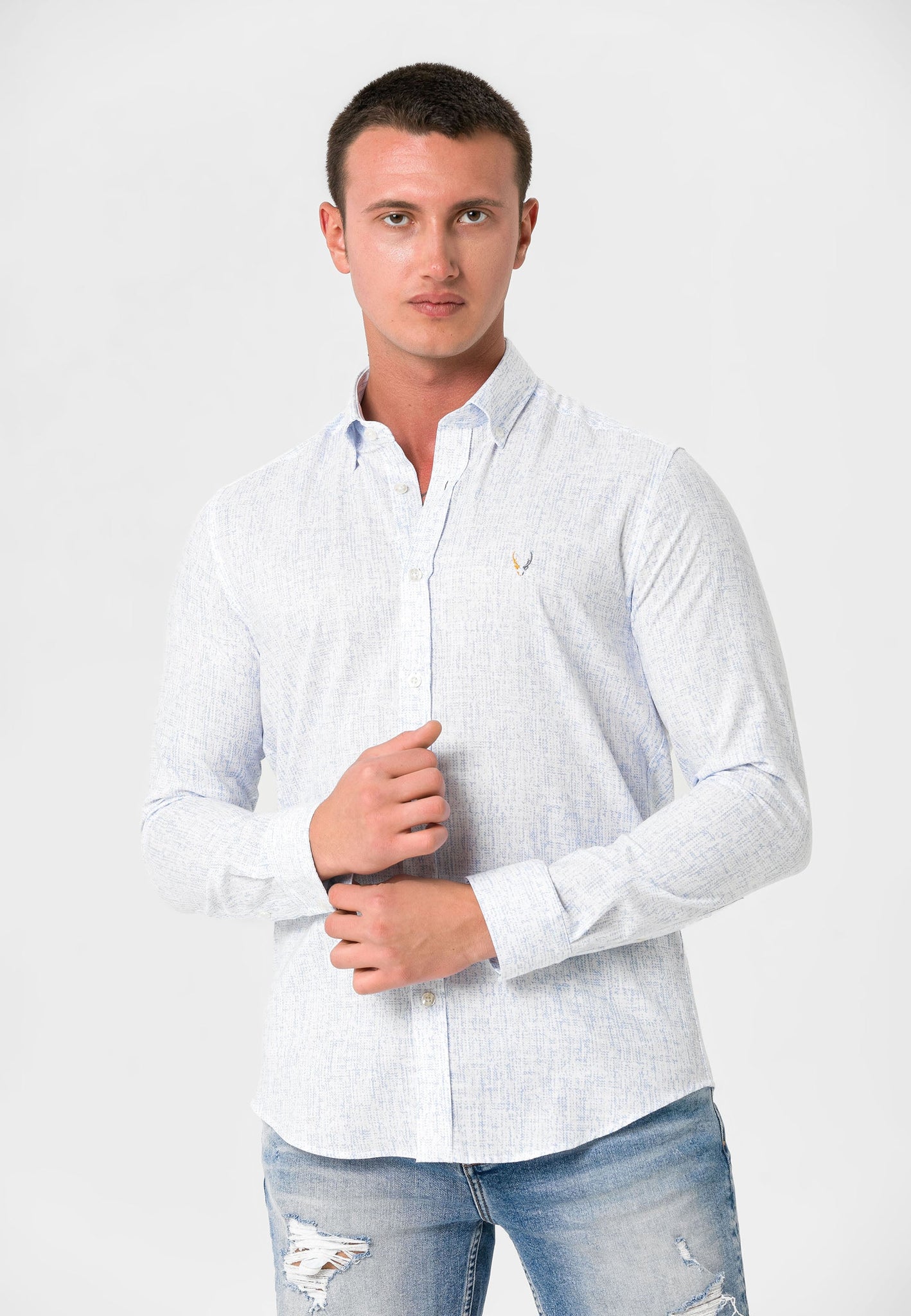 Slim Fit WHITE - BLUE